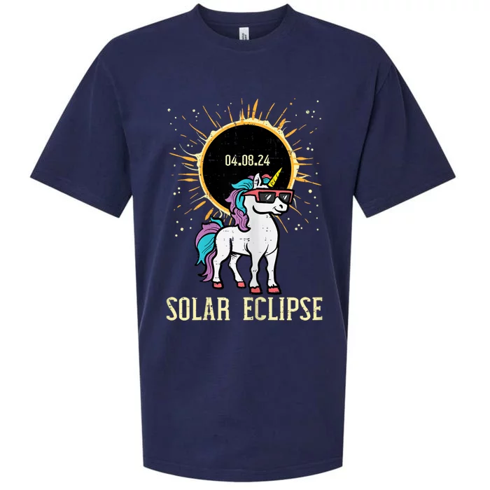 Solar Eclipse Unicorn 04.08.24 Teen Sueded Cloud Jersey T-Shirt