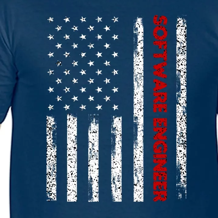 Software Engineer USA Flag Comfort Colors T-Shirt