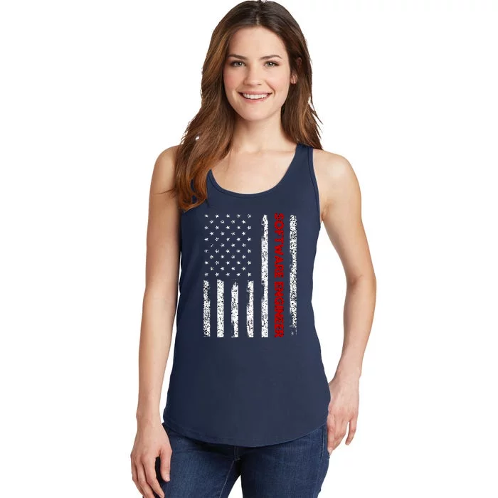 Software Engineer USA Flag Ladies Essential Tank