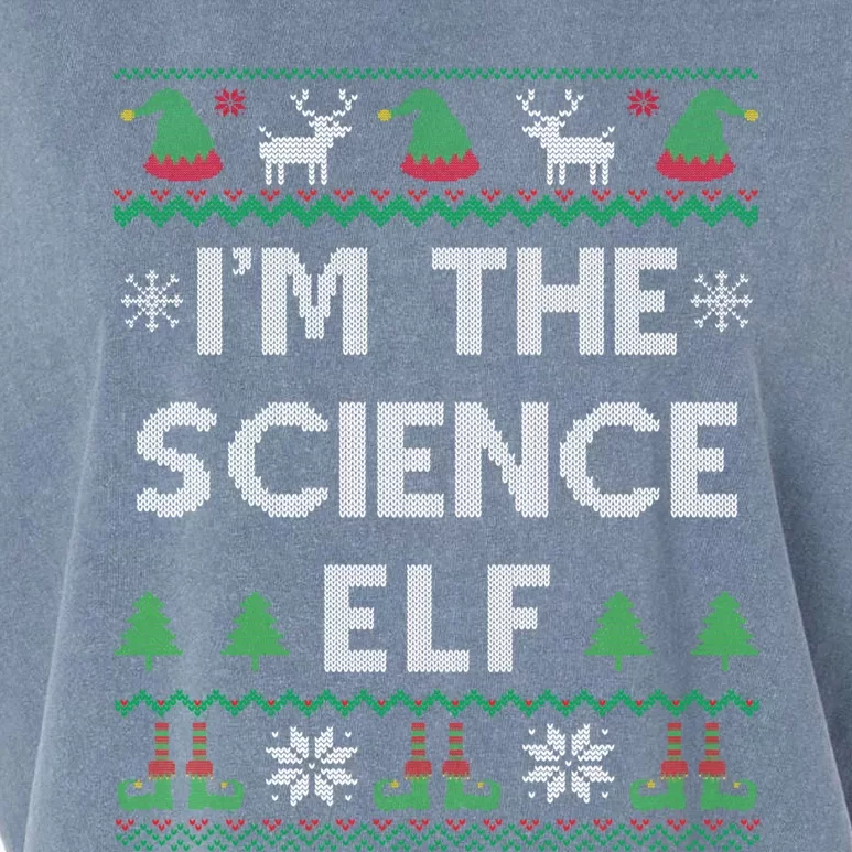 Science Elf Ugly Christmas Scientist Teacher Gift Garment-Dyed Women's Muscle Tee