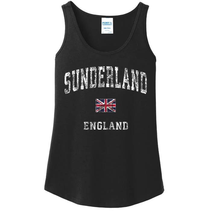 Sunderland England Vintage Athletic Sports Ladies Essential Tank