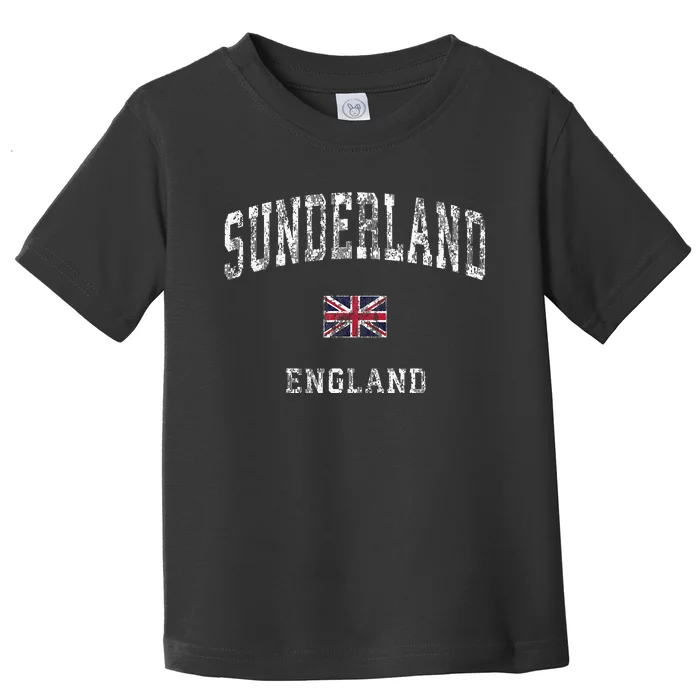 Sunderland England Vintage Athletic Sports Toddler T-Shirt