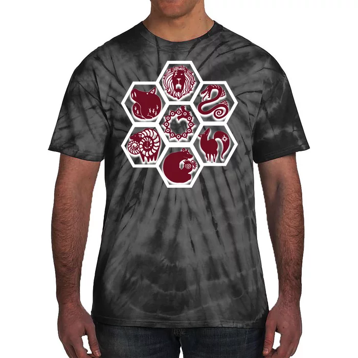 Seven Deadly Sins Emblems Tie-Dye T-Shirt