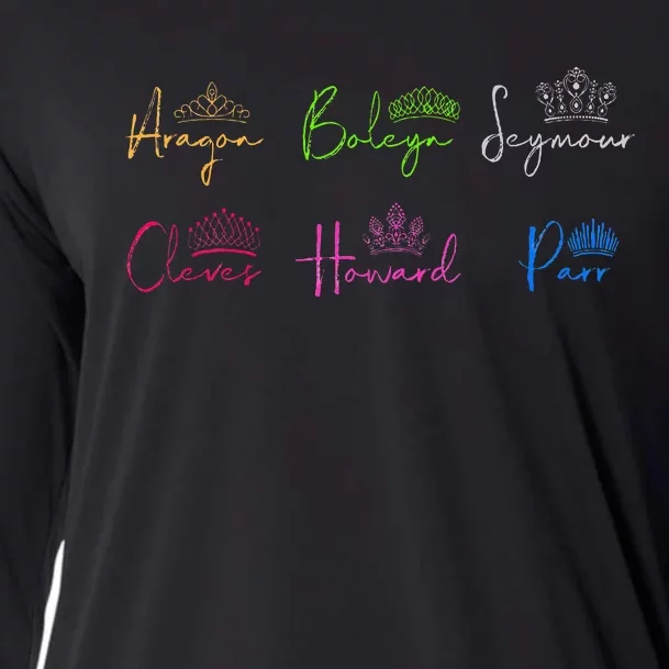 Six Ex Wives Of Henry Viii Signatures & Crowns Cooling Performance Long Sleeve Crew