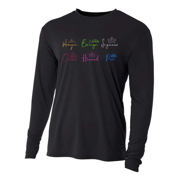 Six Ex Wives Of Henry Viii Signatures & Crowns Cooling Performance Long Sleeve Crew