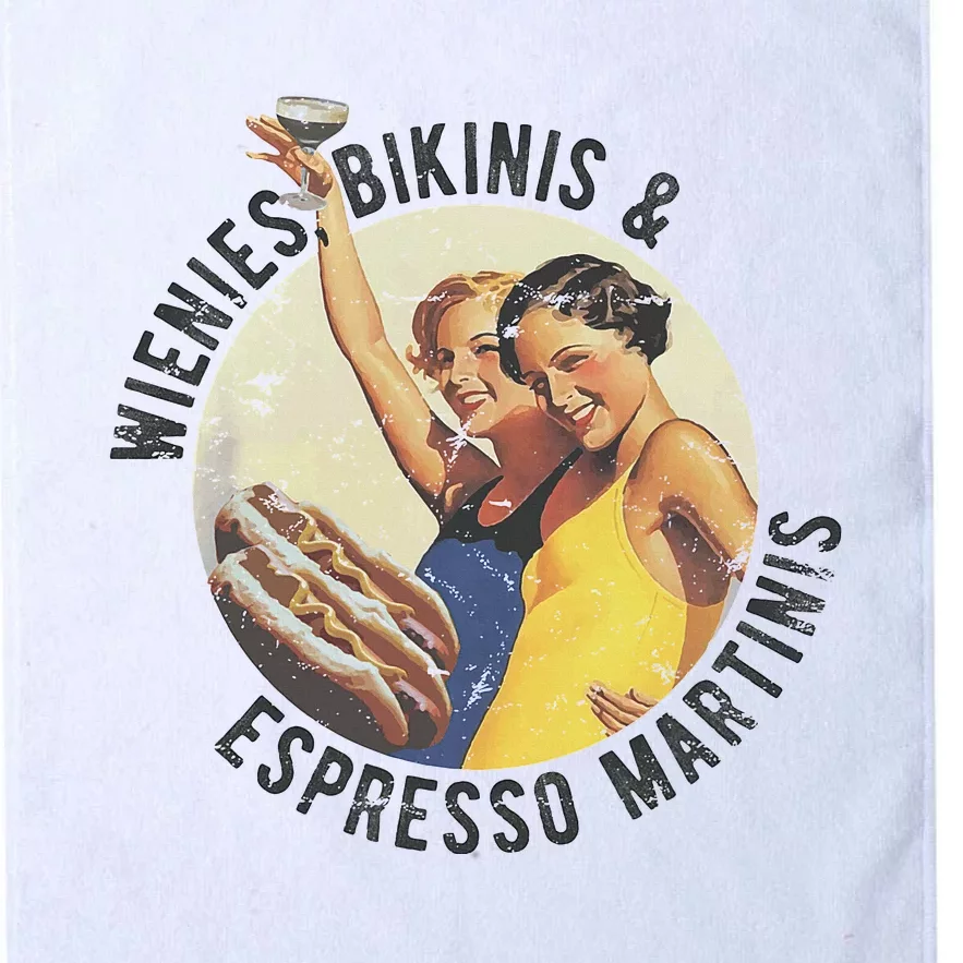 Summer Essentials Wienies Bikinis Espresso Martinis Platinum Collection Golf Towel