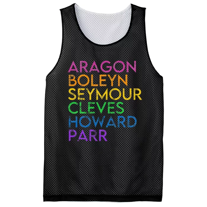 Six Ex Wife British History Historian Musical Lover Mesh Reversible Basketball Jersey Tank