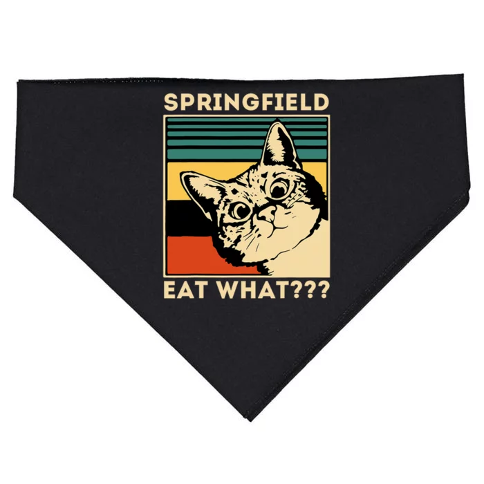 Springfield Eat What TheyRe Eating Dogs Cats Pets Trump USA-Made Doggie Bandana