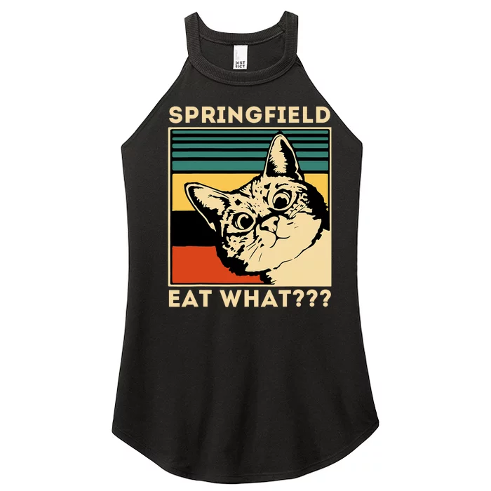 Springfield Eat What TheyRe Eating Dogs Cats Pets Trump Women’s Perfect Tri Rocker Tank