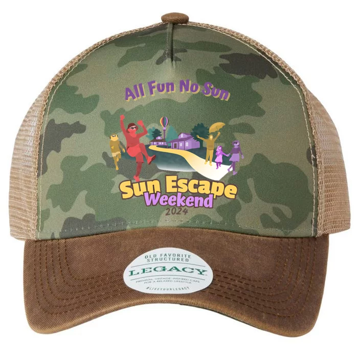 Sun Escape Weekend 2024 Front & Back Legacy Tie Dye Trucker Hat