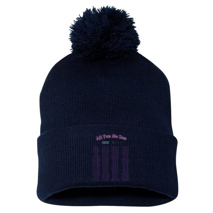 Sun Escape Weekend 2024 Front & Back Pom Pom 12in Knit Beanie