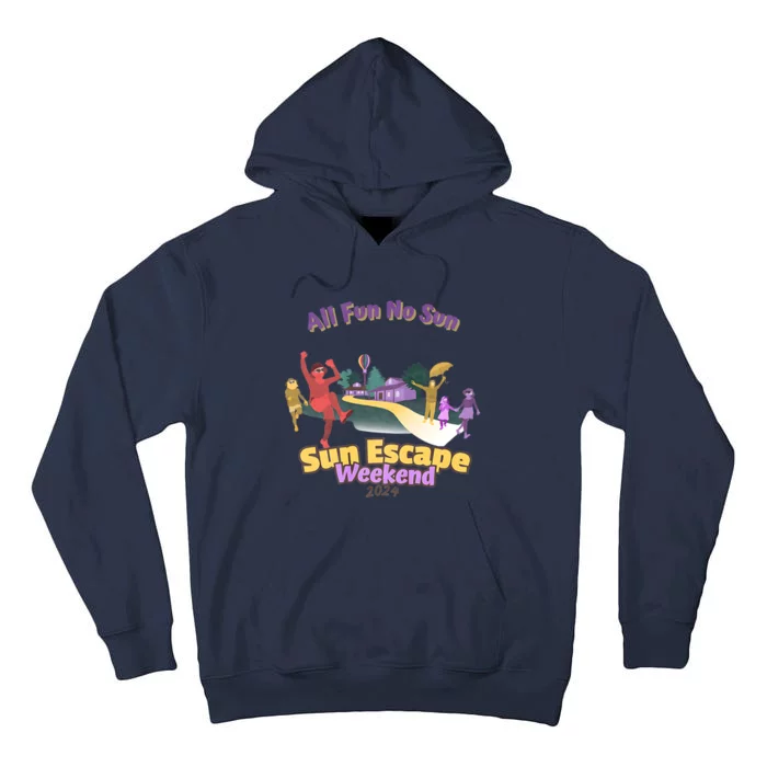 Sun Escape Weekend 2024 Front & Back Tall Hoodie