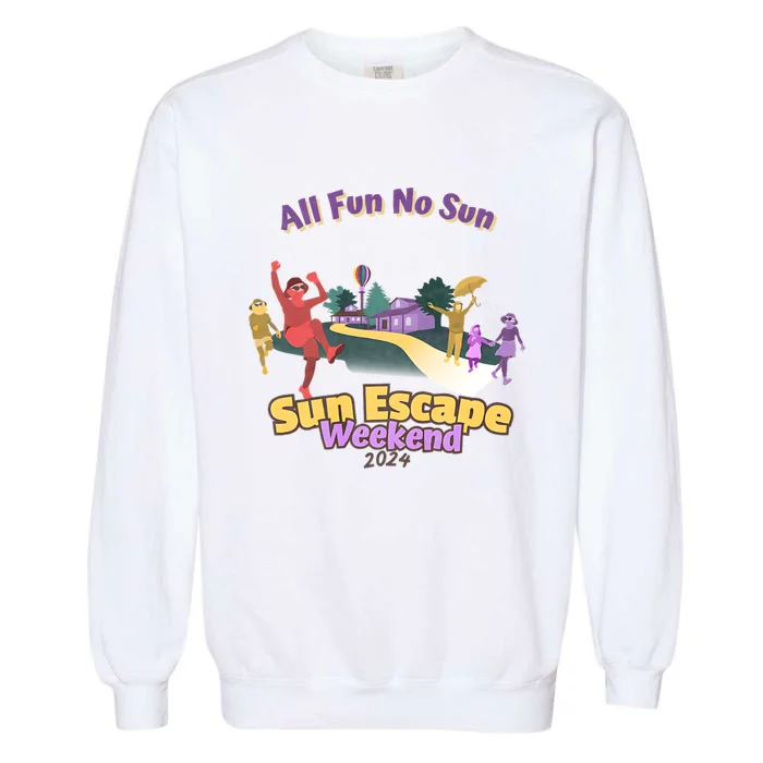 Sun Escape Weekend 2024 Front & Back Garment-Dyed Sweatshirt