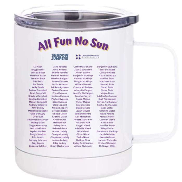 Sun Escape Weekend 2024 Front & Back 12oz Stainless Steel Tumbler Cup