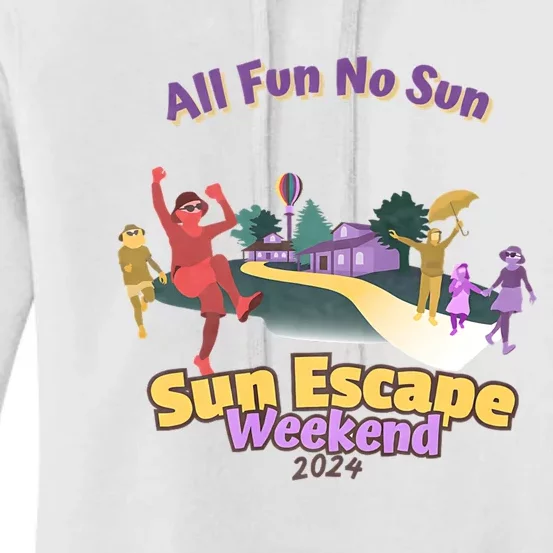 Sun Escape Weekend 2024 Front & Back Women's Pullover Hoodie