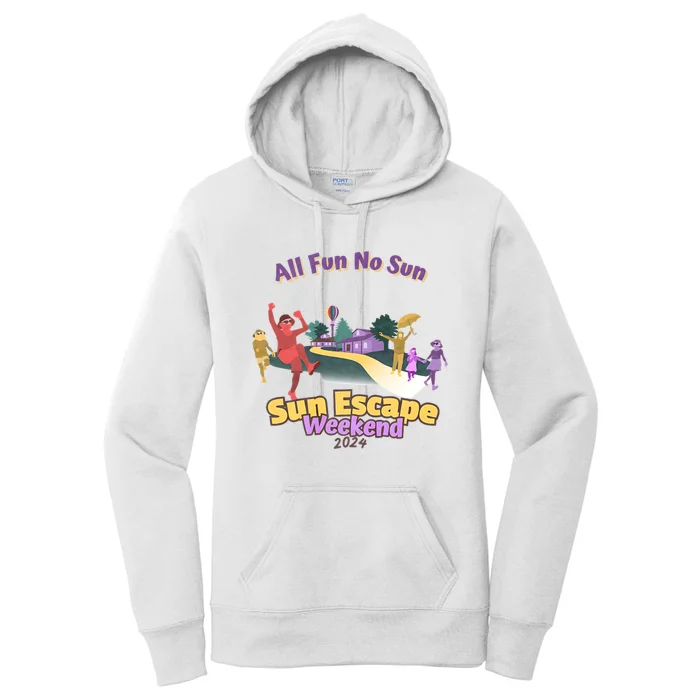 Sun Escape Weekend 2024 Front & Back Women's Pullover Hoodie