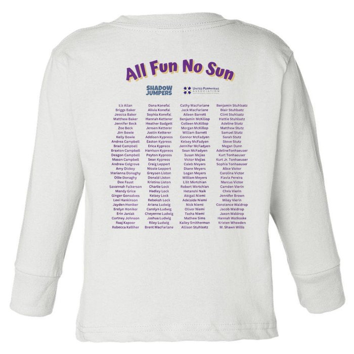 Sun Escape Weekend 2024 Front & Back Toddler Long Sleeve Shirt