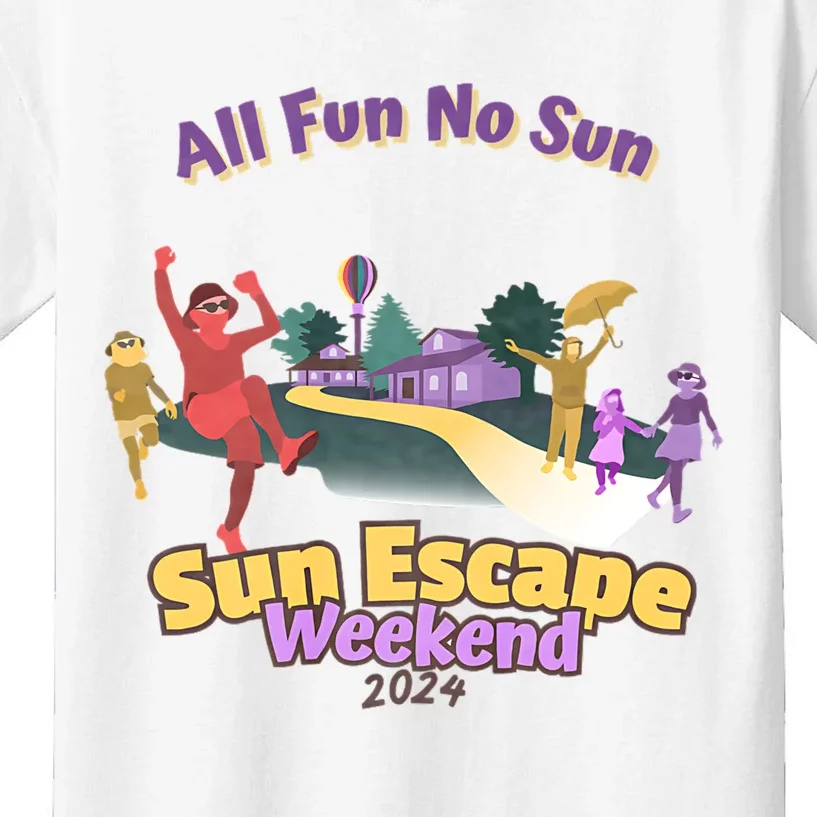 Sun Escape Weekend 2024 Front & Back Kids T-Shirt