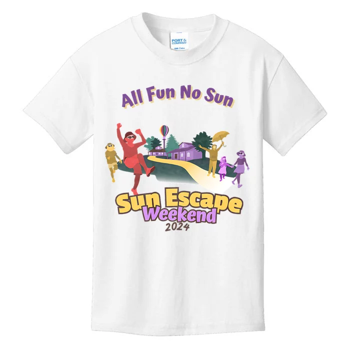 Sun Escape Weekend 2024 Front & Back Kids T-Shirt