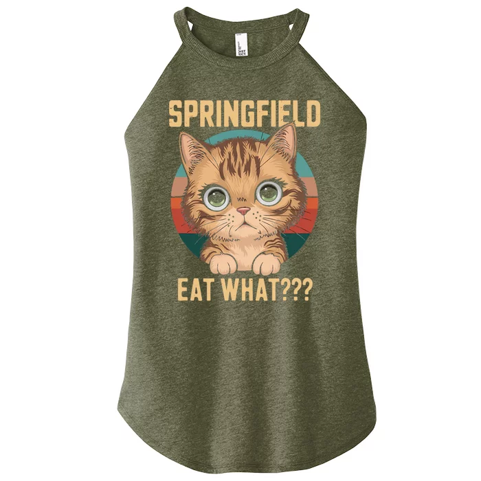 Springfield Eat What TheyRe Eating Dogs Cats Pets Trump Women’s Perfect Tri Rocker Tank