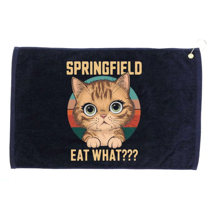 Springfield Eat What TheyRe Eating Dogs Cats Pets Trump Grommeted Golf Towel