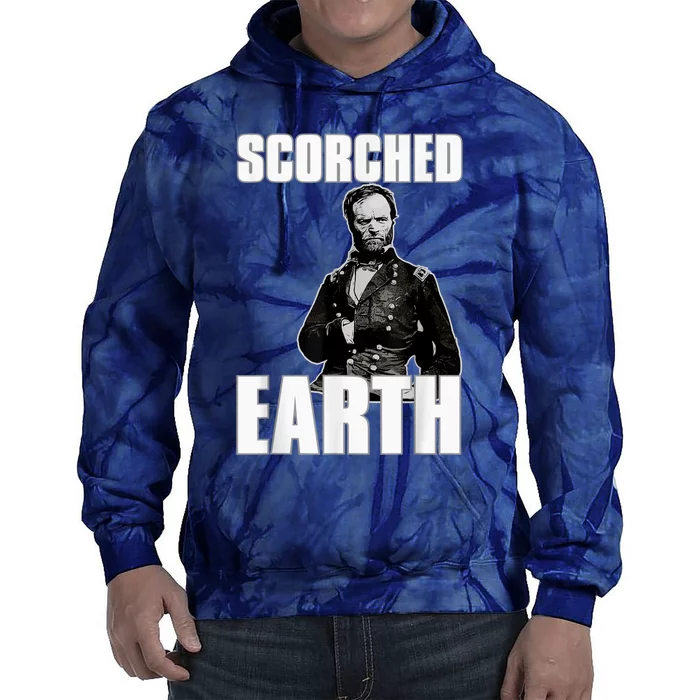 Scorched Earth William Tecumseh Sherman Tie Dye Hoodie