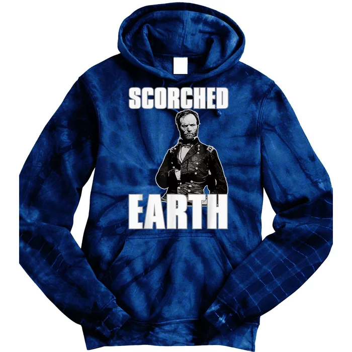 Scorched Earth William Tecumseh Sherman Tie Dye Hoodie