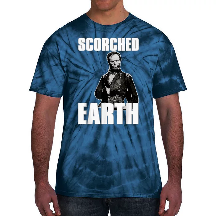 Scorched Earth William Tecumseh Sherman Tie-Dye T-Shirt