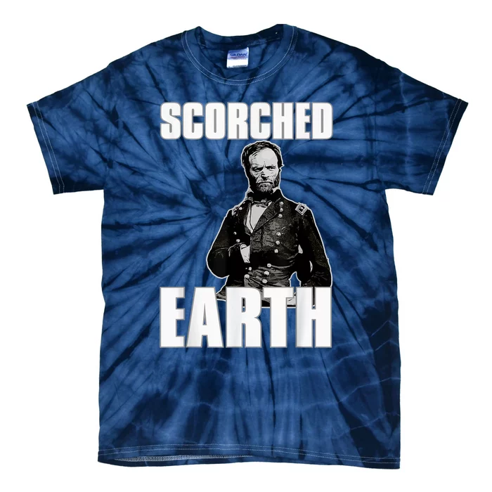 Scorched Earth William Tecumseh Sherman Tie-Dye T-Shirt