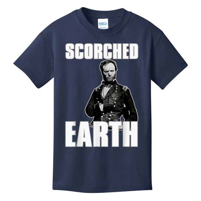 Scorched Earth William Tecumseh Sherman Kids T-Shirt