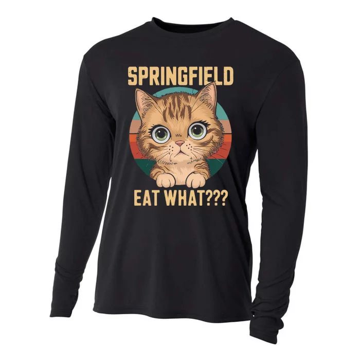 Springfield Eat What TheyRe Eating Dogs Cats Pets Trump Cooling Performance Long Sleeve Crew