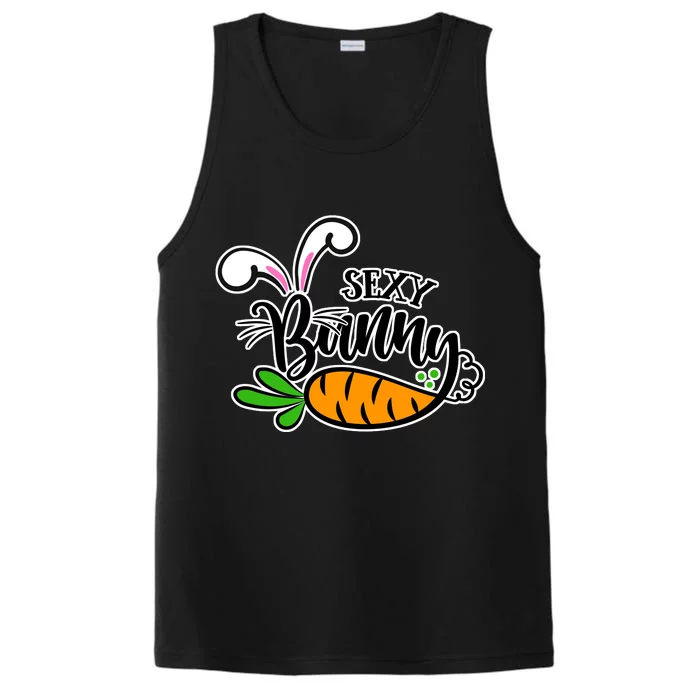 Sexy Bunny Funny Easter Performance Tank