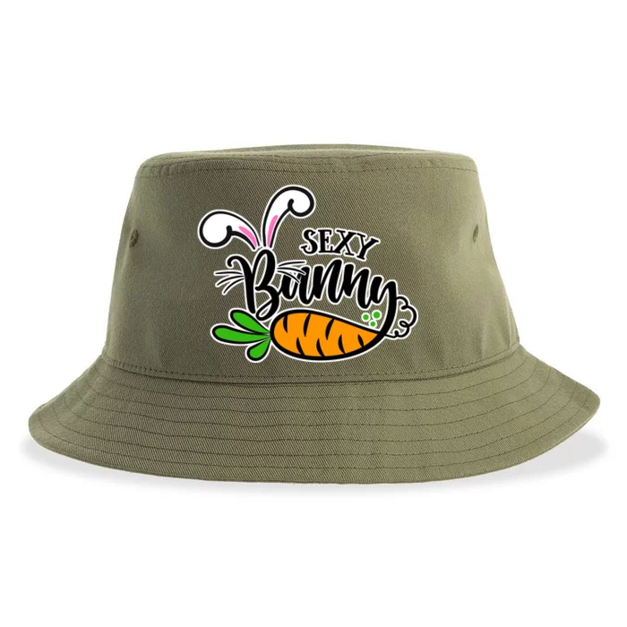 Sexy Bunny Funny Easter Sustainable Bucket Hat