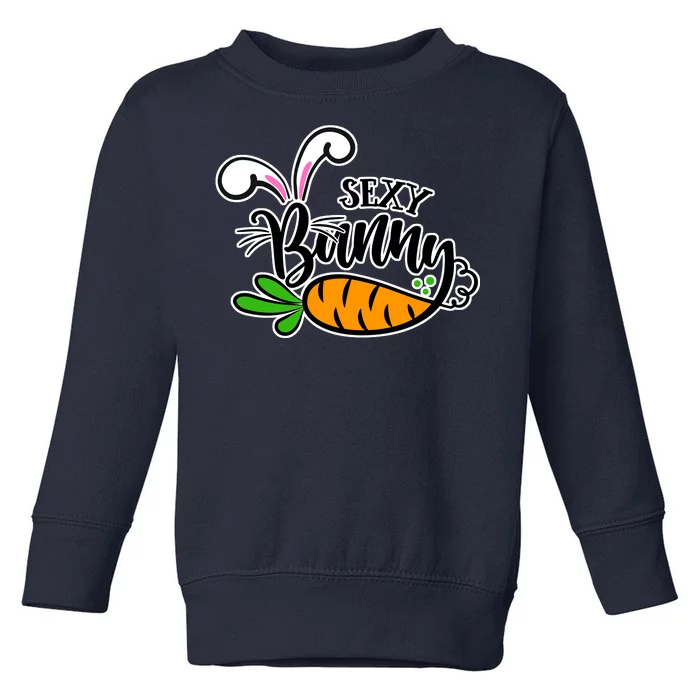 Sexy Bunny Funny Easter Toddler Sweatshirt