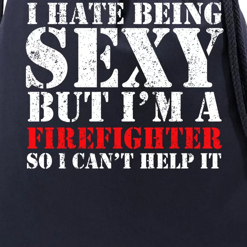 Sexy Firefighter Drawstring Bag