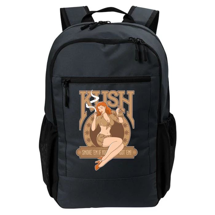 Sexy Lady Kush Smoke Marijuana Daily Commute Backpack