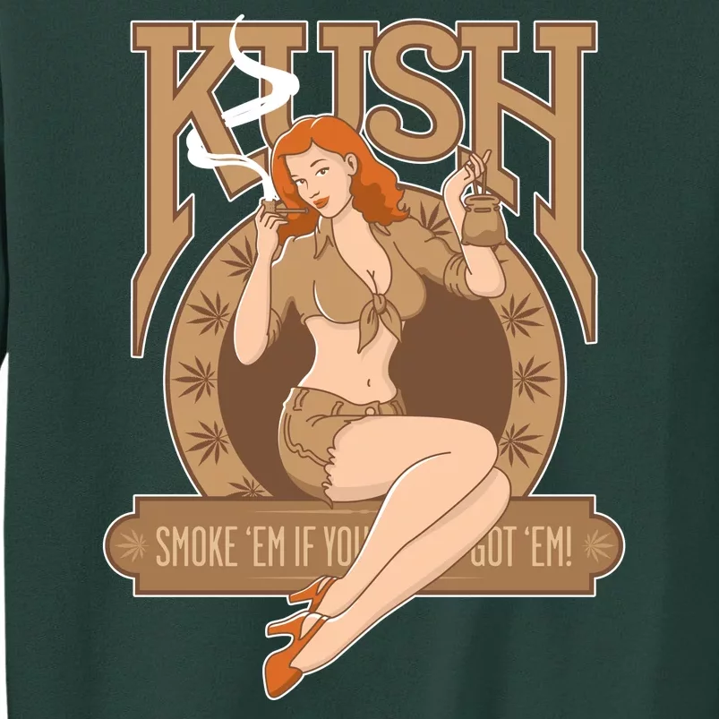 Sexy Lady Kush Smoke Marijuana Sweatshirt