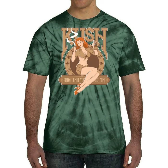 Sexy Lady Kush Smoke Marijuana Tie-Dye T-Shirt