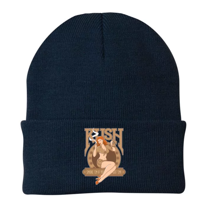 Sexy Lady Kush Smoke Marijuana Knit Cap Winter Beanie