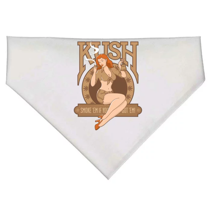 Sexy Lady Kush Smoke Marijuana USA-Made Doggie Bandana