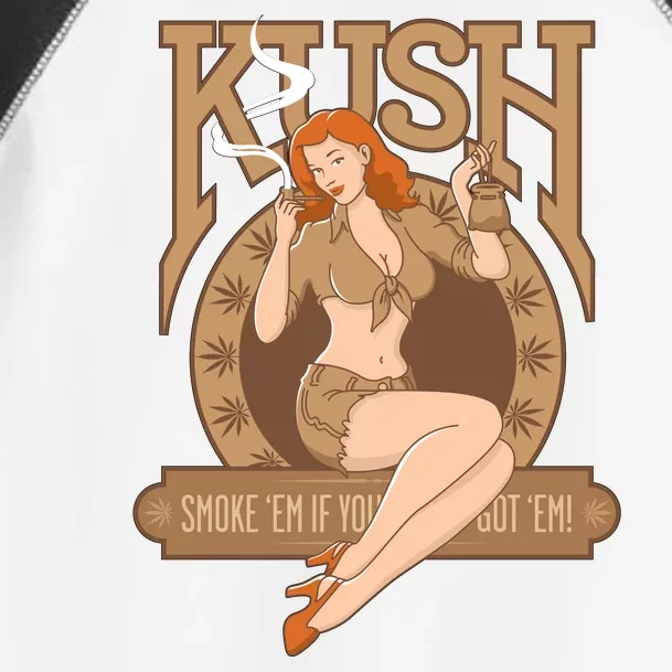 Sexy Lady Kush Smoke Marijuana Toddler Fine Jersey T-Shirt