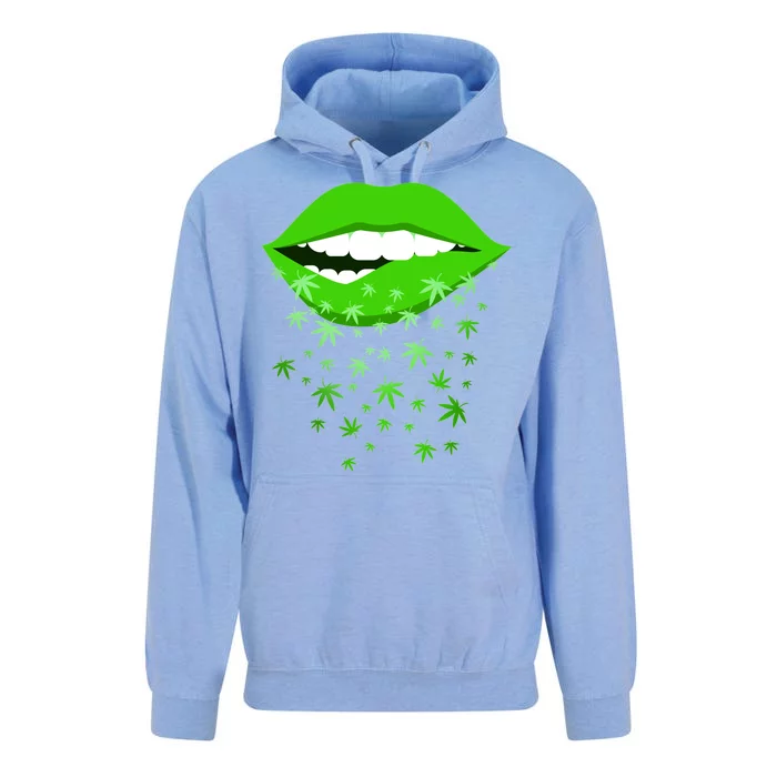 Sexy Lips Cannabis Marijuana Weed Unisex Surf Hoodie