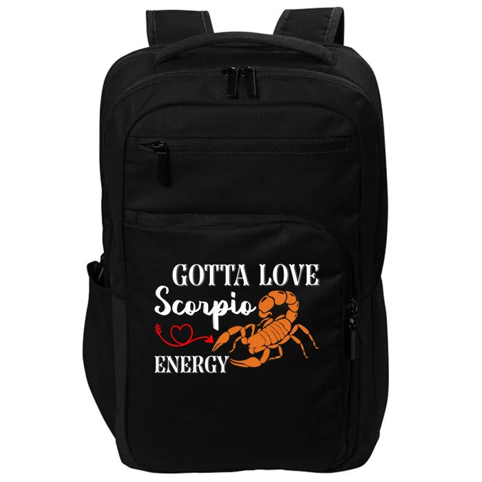 Scorpio Energy Zodiac Signs Scorpio Gift Impact Tech Backpack