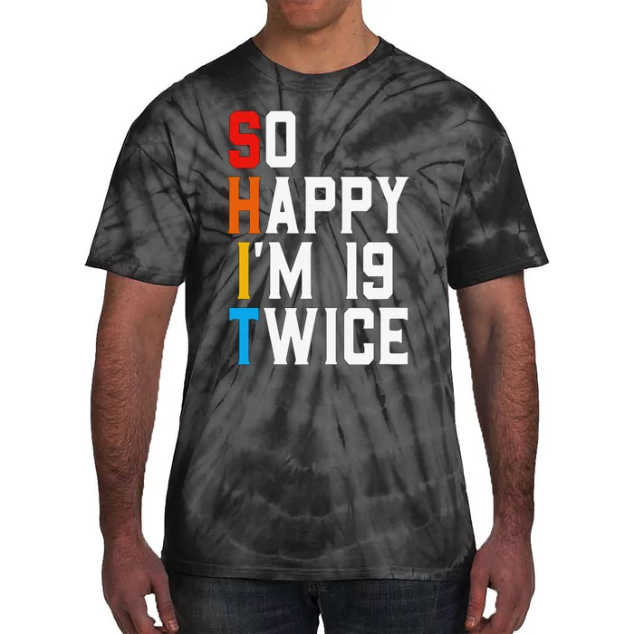 Sarcastic Funny 38 Years Old Bday Gift Vintage 38th Birthday Tie-Dye T-Shirt