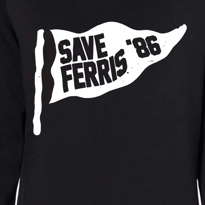 Save Ferris ‘86 Womens California Wash Sweatshirt