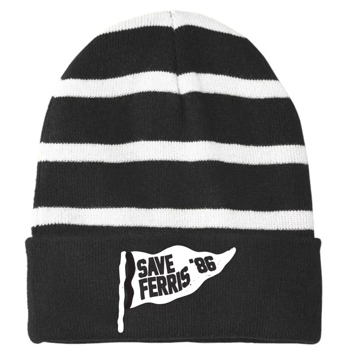 Save Ferris ‘86 Striped Beanie with Solid Band