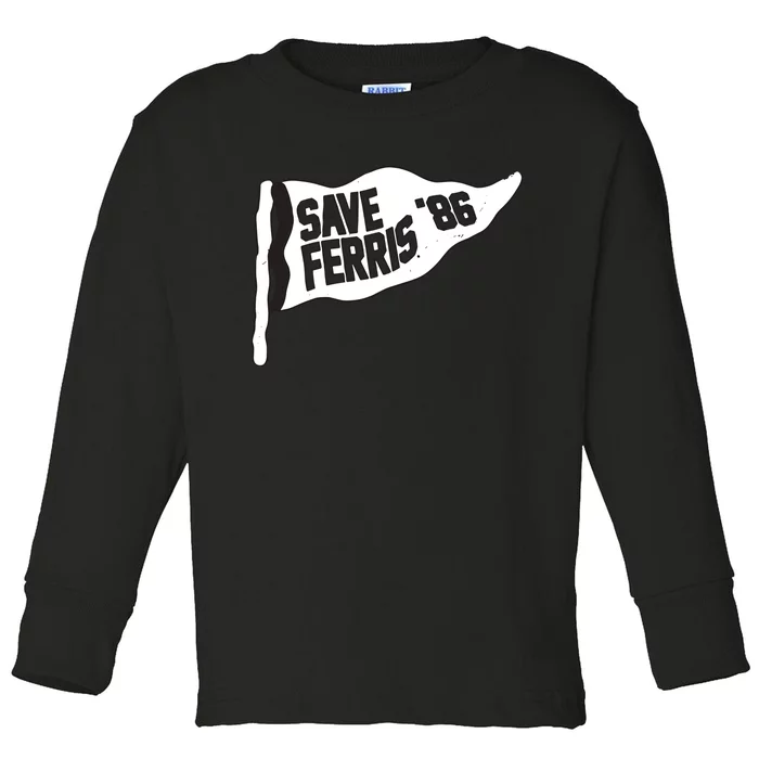 Save Ferris ‘86 Toddler Long Sleeve Shirt