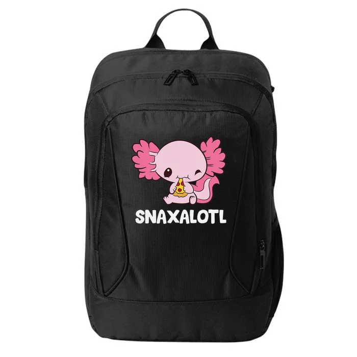 Snaxalotl Funny Axolotl Pizza Cute Axolotl City Backpack