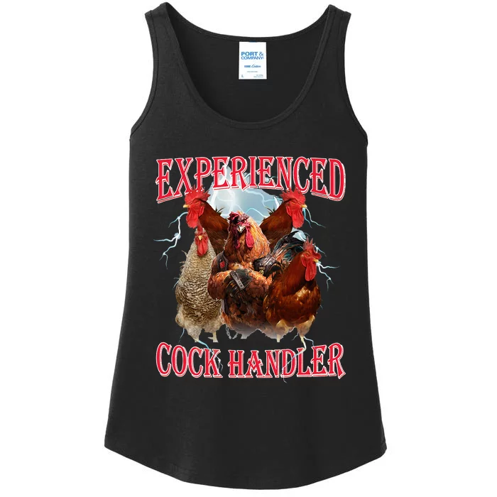 Sayings For Adult Experienced Cock Handler Meme Dank Ladies Essential Tank