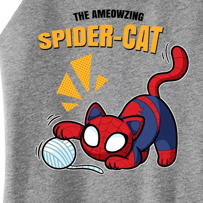 Spider Funny Amazing Spider Cat Meme Women’s Perfect Tri Rocker Tank